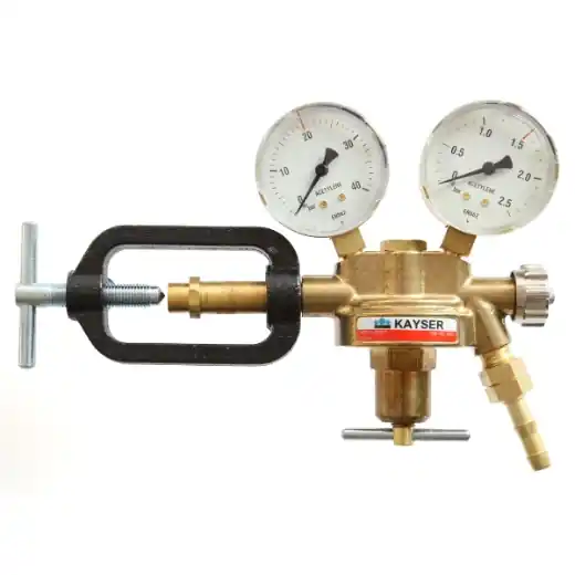 ELMAG Druckregler "Azetylen" - mit 2 Manometer, Ø 63mm Expressversand