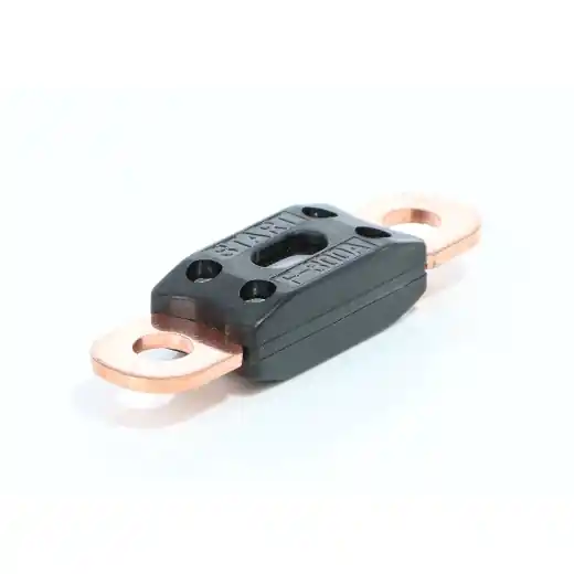 Letzte Chance ELMAG Sicherung 300A klein für Start Booster UK 1500 - in Polklemme, lxbxh 56,5x15x10mm, B.: 6,5mm