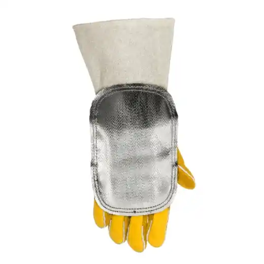 ELMAG Hitzeabweisendes Handschutzschild - mit Front aus Fiberglas & Innenseite aus Spaltleder Markenprodukt
