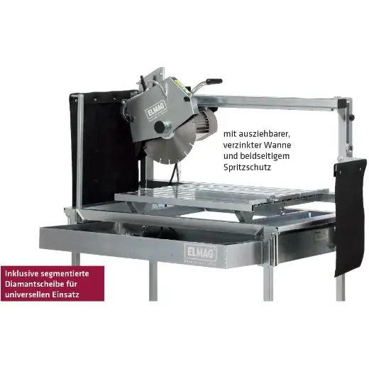 ELMAG Steintrennmaschine (inkl. Dia) - STM 1050/350, 400 Volt Letzte Chance