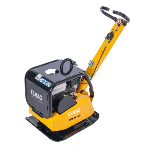 Garantierte Lieferung ELMAG Rüttelplatte reversierbar - RPB24-50 mit Honda-Motor GX160, 2400 Zentrifugalkraft