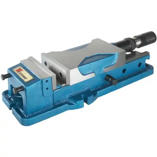 Preisreduziert ELMAG Hydraulikschraubstock MP 160 V - mit Niederhaltsystem, Spannkraft 52 KN