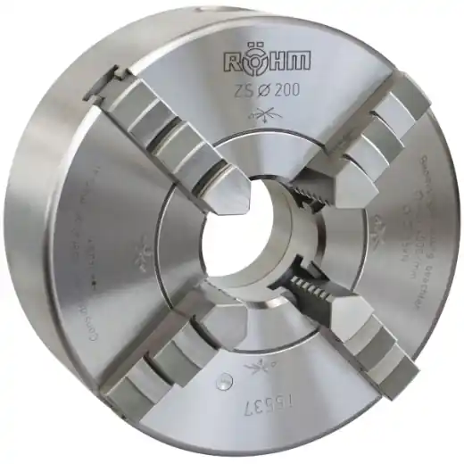 Angebot ELMAG RÖHM-Vierbacken Drehfutter - DM 250, Kegel 8, DIN 55029 Stahlkörper, Camlock