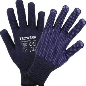Handschuhe Isar Gr.9 blau EN 388 PSA II TECWERK VE: 12 Paare Bestpreis