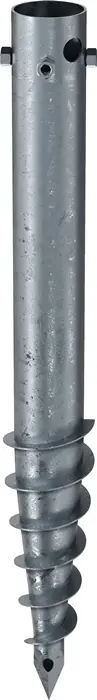 Zertifiziert Schraubfundament G L.800mm D.76mm Gew.4xM12 3,7kg STA KRINNER
