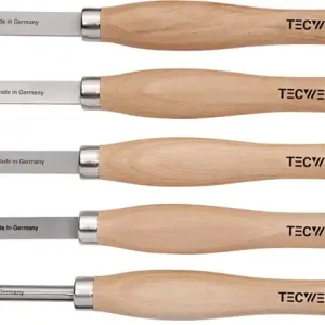 Drechslerbeitelsatz Abstech-,Hohl-,Schräg-,Spitz-,Rundmeißel 5-tlg.Ku.-Tasche TW Sonderaktion