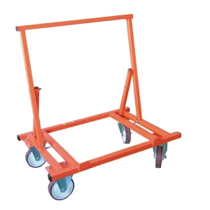 MONDELIN Gipsplatten-Transportwagen – Max. 900 kg – Faltbar & stabil – 4 Gummiräder + Blockiersystem Top-Seller