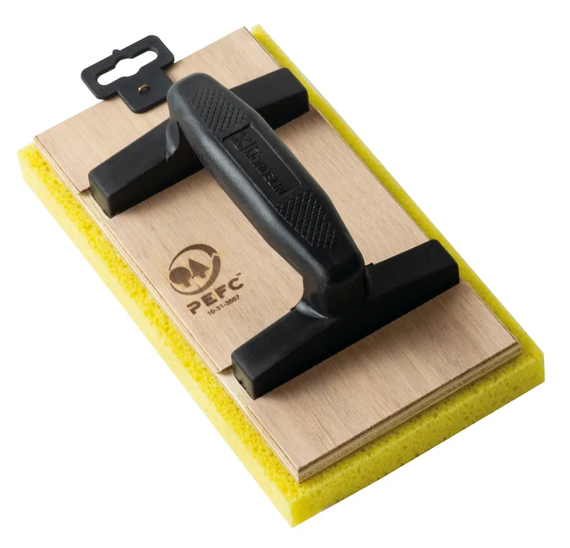 MONDELIN Reibbrett mit Schwamm – 140 x 250 mm – Kunststoffgriff – Ergonomisch & hochwertig Nur Für Kurze Zeit