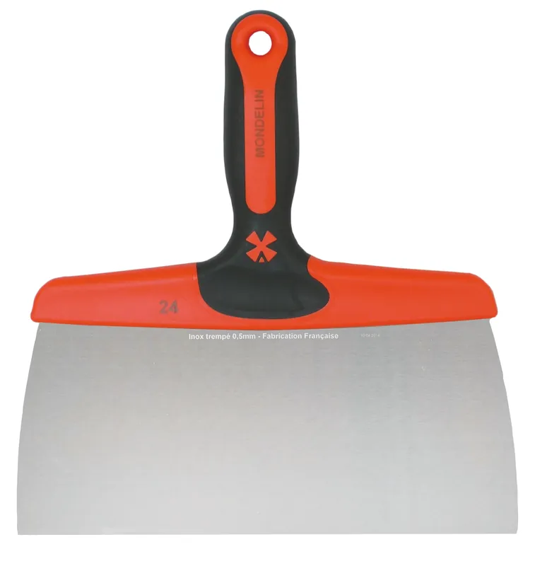 Versand Am Gleichen Tag MONDELIN Flächenspachtel – Edelstahlklinge 160 mm – Ergonomischer 2-K Soft-Touch-Griff