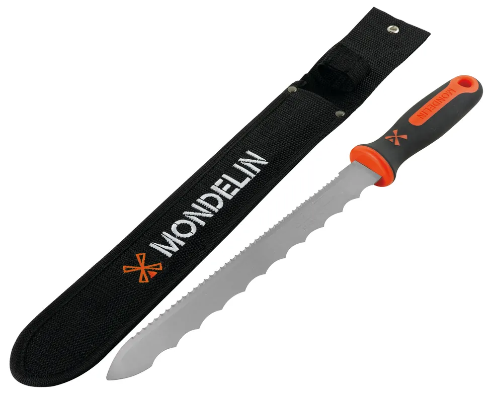 MONDELIN Dämmstoffmesser – 280 mm – Bi-Material Griff – Edelstahlklinge mit Doppelzähnen Bestpreis