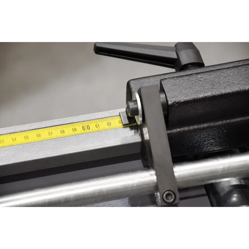 Manueller Materialanschlag 2 Meter mit Maßband Echt