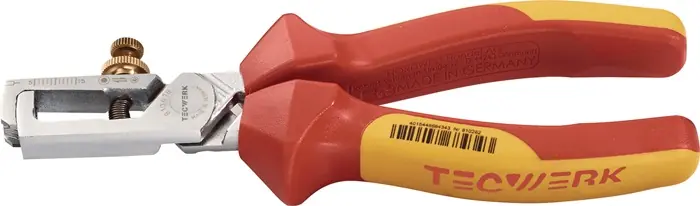 Abisolierzange L.160mm VDE verchr.Mehrkomp.-Hüllen m.Öffnungsf.TECWERK Must-Have