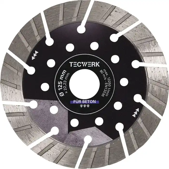 Expressversand Diamanttrennscheibe BETON PRO D.115mm Bohr.22,23mm Seg.-H.15mm Seg.-S.2,4mm