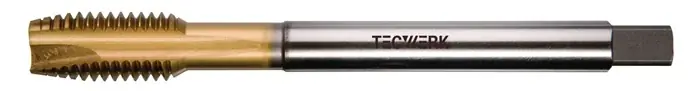 Geprüft Maschinengewindebohrer DIN 376B M18x2,5mm HSS-Co TiN 6H TECWERK