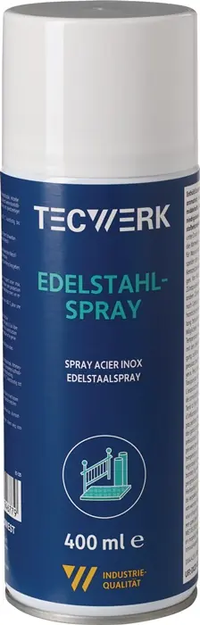 Edelstahlspray 400ml Spraydose TECWERK VE: 12 Stück Schneller Versand