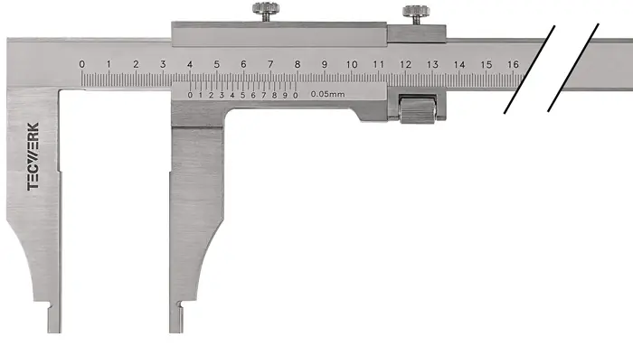 Solange Der Vorrat Reicht Werkstattmessschieber DIN 862 300mm Schnabel-L.90mm TECWERK