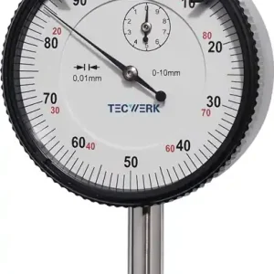 Echt Messuhr DIN 878 10mm Abl.0,01mm TECWERK
