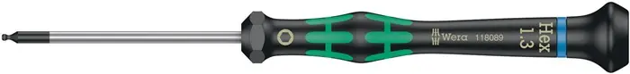 Elektronikerschraubendreher 2052 Sechskant Kugelkopf SW1,3mm Klingen-L.60mm rd. Jetzt Bestellen