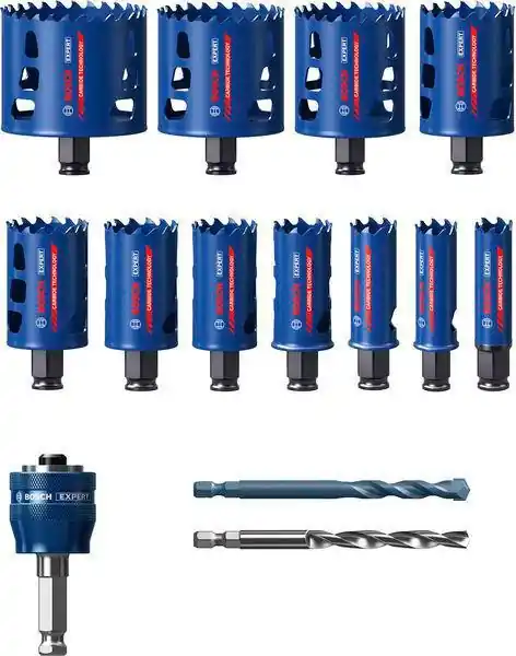 Lochsägen-Set EXPERT Multi Material 20/22/25/32/35/40/44/51/60/68/76mm Neu Im Sortiment