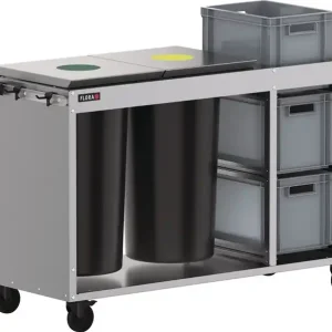 Saisonangebot Reinigungswagen 2 Tonnen á 60l,3 Kisten STA FLORA