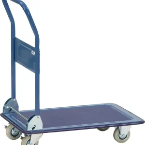 Top-Seller Plattformwagen Ladeflächen L910xB610mm STA brillantblau Trgf.250kg FETRA