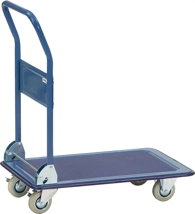 Top-Seller Plattformwagen Ladeflächen L910xB610mm STA brillantblau Trgf.250kg FETRA