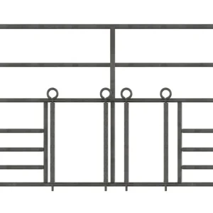 Preis Gesenkt Kerbl Schafpanel 1,83m mit 2 Lämmer- schlupf,Höhe 0,92m -feuerverz.