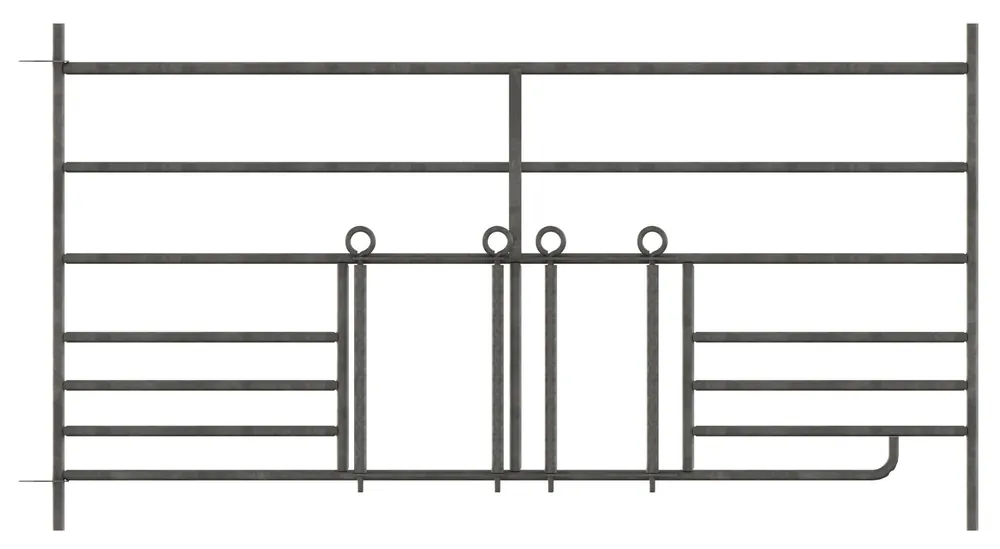 Preis Gesenkt Kerbl Schafpanel 1,83m mit 2 Lämmer- schlupf,Höhe 0,92m -feuerverz.