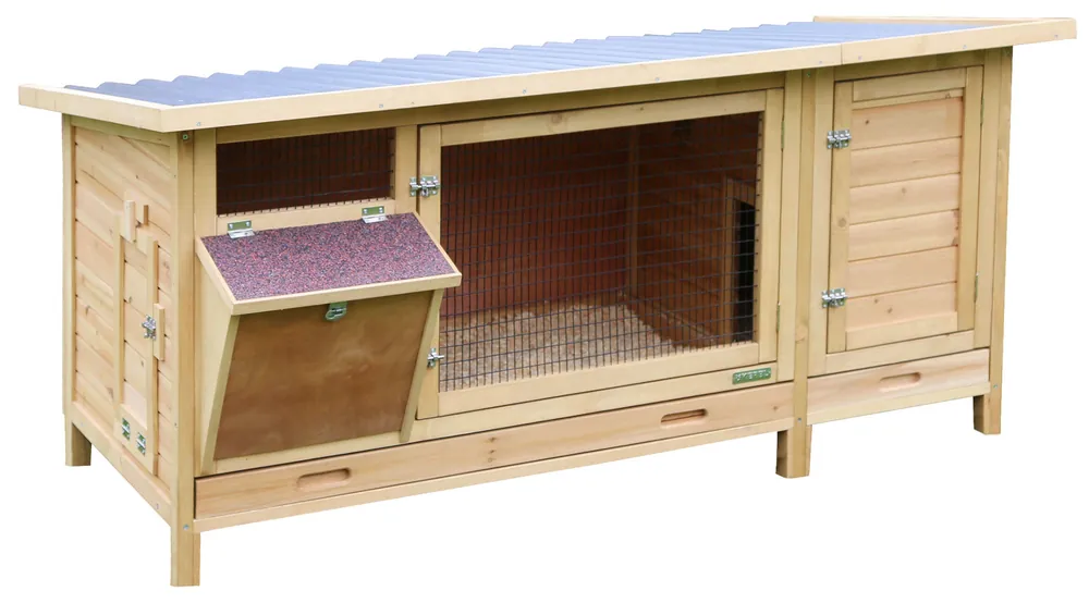 Aktuell Kerbl Kaninchenstall XXL Vario mit Heuraufe 155x76x80cm