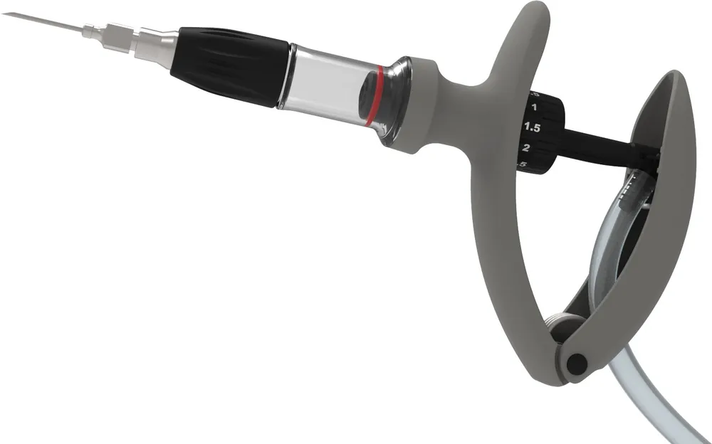 HSW Eco Matic 6 ml Schlauch Version Luer Lock Injector, 0,5ml-Teilung Sonderaktion