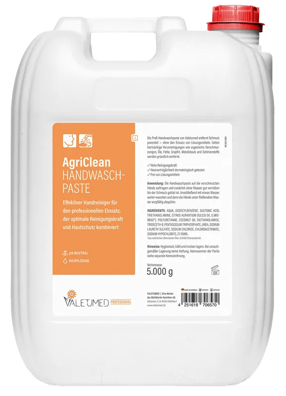 Valetumed Handwaschpaste AGRI Clean, 5 l Aktuell