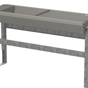 Kerbl Edelstahl Kipptränke, 50L 1,5m, mit Bodengestell Preiswert
