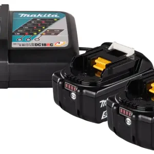 Schnäppchen Makita 18V Power Source-Kit 5Ah - 2 Akkus BL1850V und Schnellladegerät DC18RC