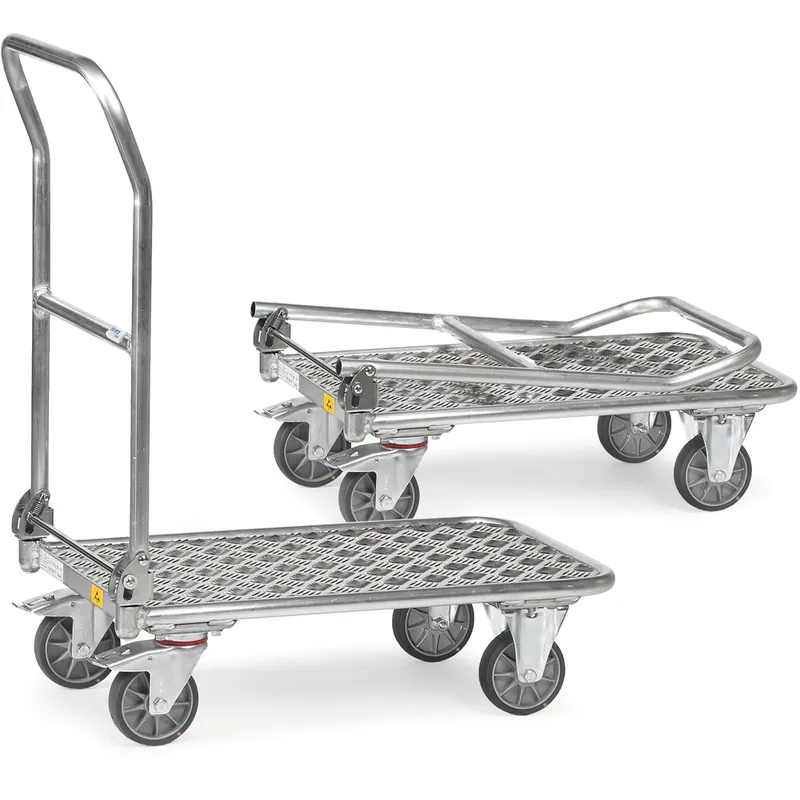 Finale Aktion fetra ESD-Alu-Klappwagen elektrisch leitfähig Schiebebügel klappbar Tragkraft 200 kg