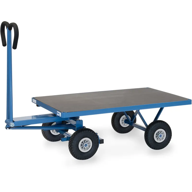 Letzte Chance fetra Handpritschenwagen aus Profilstahl pulverbesichtet blau RAL-5007