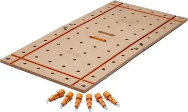 BORA Centipede Tischplatte 120x60cm - mit Löchern Ø20mm und Schienen für Zwingen Direkt Vom Hersteller