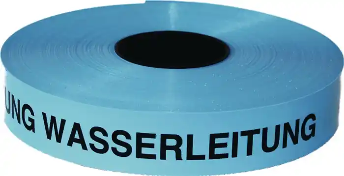 Trassenwarnband Achtung Trinkwasserleitung B.40mm L.250m blau KELMAPLAST Begrenztes Angebot