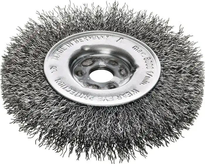 Rundbürste RBE Bohr.12mm Drahtstärke 0,30mm Stahldraht STA 32,5mm VE: 5 Stück Sonderaktion