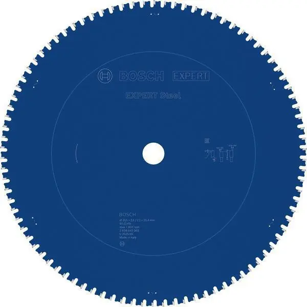 Kreissägeblatt EXPERT Steel AD 355mm Z.90 HLTCG (Ch) Bohr.25,4mm Schnitt-B.2,6mm Ausverkauf
