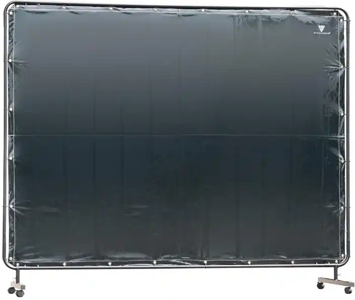 Bestpreis Schweißerschutzwand 2,4x1,8m Schwarz STAHLWERK