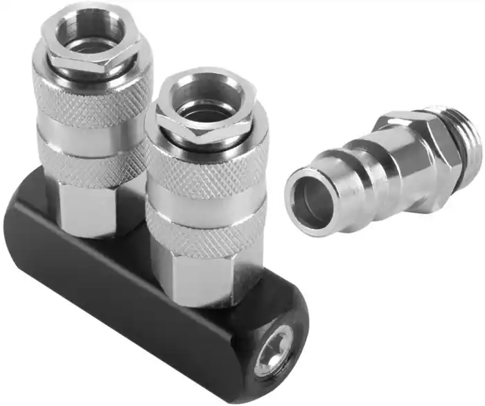 Neue Ware Druckluftverteiler 2-fach STAHLWERK