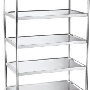 Tischwagen 5 Ladeflächen L820xB500mm silber Trgf.250kg RUXXAC Sichere Zahlung