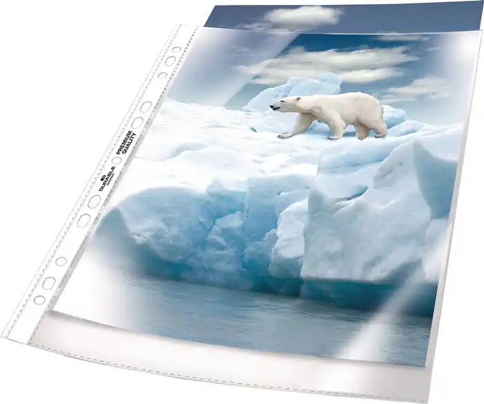 Begrenztes Angebot Prospekthülle PREMIUM B240xH15mm genarbt f.Format A4 DURABLE