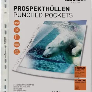 Mega-Angebot Prospekthülle PREMIUM B240xH22mm glasklar f.Format A4 DURABLE