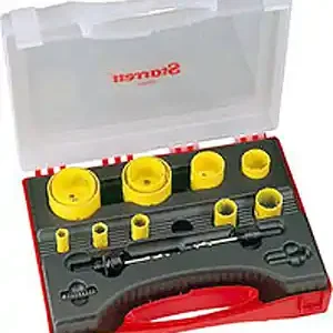 Rabatt Lochsägen-Satz Elektriker Deluxe "Starrett" - duale Zahnteilung