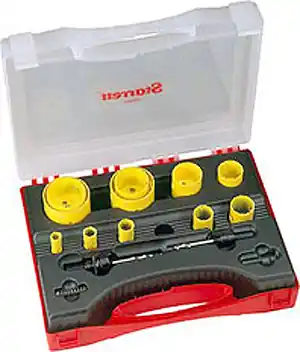 Rabatt Lochsägen-Satz Elektriker Deluxe "Starrett" - duale Zahnteilung