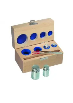 Etui für Prüfgewichte E 1 bis F 1 - Gewichte bis max. 200 g - Holz, gepolstert Schnäppchen