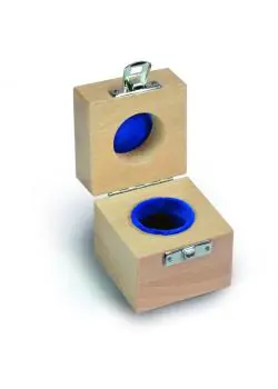 Saisonangebot Etui für Prüfgewicht E 1 bis F 1 - Einzelgewicht à 20 g - Holz, gepolstert