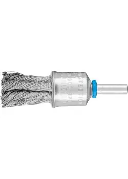 Markenware PFERD Pinselbürste PBG mit Schaft - INOX - gezopft - Außen-ø 19 und 30 mm - Besatzmaterial-ø 0,15 bis 0,60 mm - VE 10 Stück - Preis per VE