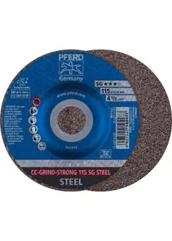 Abverkauf Schleifscheibe - PFERD - CC-GRIND-STRONG - SG STEEL - Außen-Ø 115 bis 125 mm - VE 10 Stück - Preis per VE